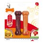 Jouet pour chien Nylabone Extreme Chew Twin Pomme Fromage Hamburgers T