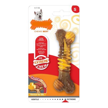 Jouet pour chien Nylabone Extreme Chew Viande Texturisé Fromage Nature