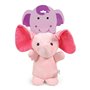 Jouet pour chien en peluche Gloria Hoa 20 cm Rose Eléphant