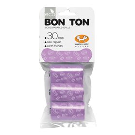 Sacs d'hygiène United Pets Bon Ton Regular Chien Lila (3 x 10 uds)