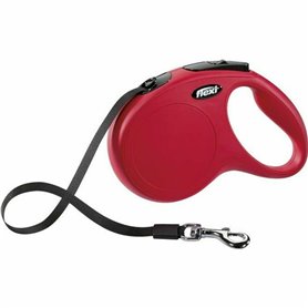 Laisse pour Chien Flexi New Classic 5m Rouge Taille M