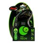 Laisse pour Chien Flexi NEW NEON 5 m Taille M Vert