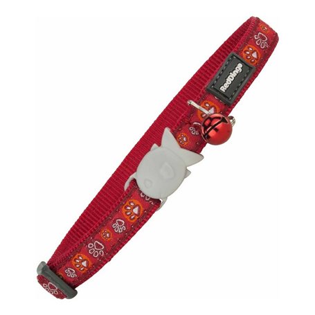 Collier pour chat Red Dingo Style Rouge 20-32 cm Empreinte d'animal