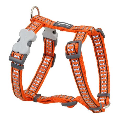 Harnais pour Chien Red Dingo Os Réfléchissant 25-39 cm Orange