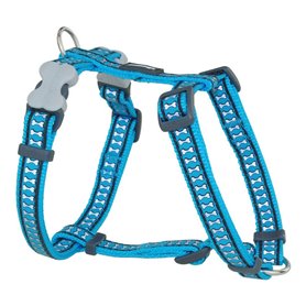 Harnais pour Chien Red Dingo Os Réfléchissant 46-76 cm Turquoise