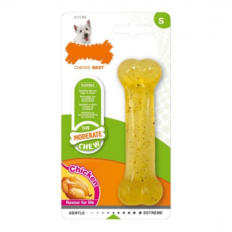 Jouet pour chien Nylabone Moderate Chew Taille S Poulet Thermoplastiqu