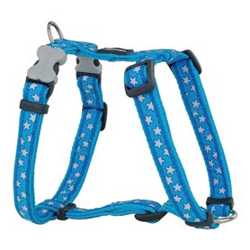 Harnais pour Chien Red Dingo Style Turquoise Étoile Blanc 37-61 cm