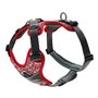 Harnais pour Chien Hunter Divo Rouge Gris Réfléchissant Taille XS (34-