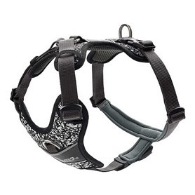 Harnais pour Chien Hunter Divo Réfléchissant Taille L Noir/Gris (72-10
