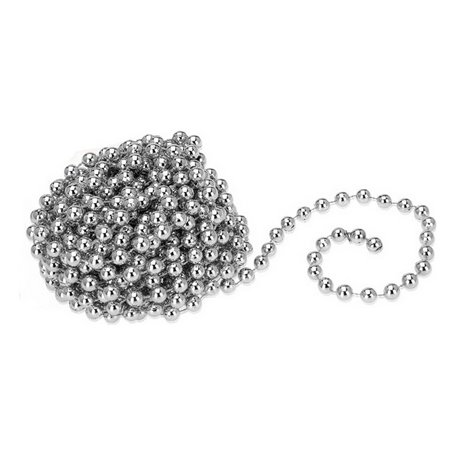 Boules de Noël 7,5 m Chaîne Décorative Argenté