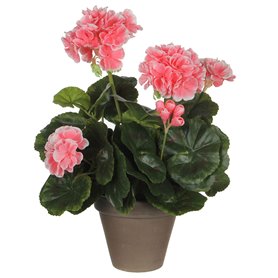 Plante décorative Mica Decorations PVC Géranium (11,5 x 33 cm)