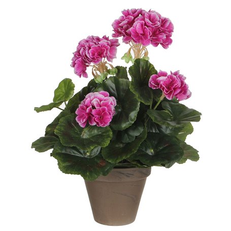 Plante décorative Mica Decorations PVC Géranium (11,5 x 33 cm)