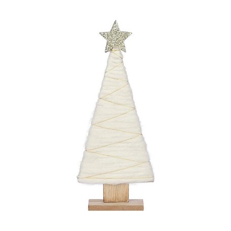 Sapin de Noël Black Box Bois Blanc (13 x 5 x 31 cm)