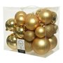 Boules de Noël Decoris Doré (26 Pièces)