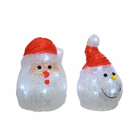 Figurine Décorative Lumineo 491239 LED Intérieur Santa Claus 10,5 x 10