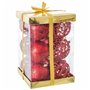 Boules de Noël Rouge Plastique 6 x 6 x 6 cm (12 Unités)