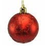 Boules de Noël Rouge Plastique 6 x 6 x 6 cm (12 Unités)