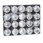 Boules de Noël Argenté Plastique 6 x 6 x 6 cm (20 Unités)