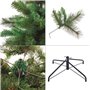 Sapin de Noël Vert PVC Métal Polyéthylène 120 cm