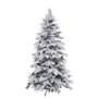 Sapin de Noël Blanc Vert PVC Métal Polyéthylène 180 cm