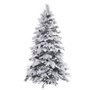 Sapin de Noël Blanc Vert PVC Métal Polyéthylène 210 cm