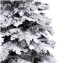 Sapin de Noël Blanc Vert PVC Métal Polyéthylène 210 cm