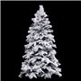 Sapin de Noël Blanc Vert PVC Métal Polyéthylène 210 cm