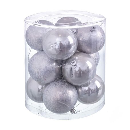 Boules de Noël Multicouleur Cuivre Plastique 8 x 8 x 8 cm (12 Unités)