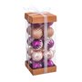 Boules de Noël Multicouleur PVC 4 x 4 x 4 cm (20 Unités)