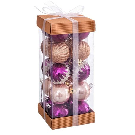 Boules de Noël Multicouleur PVC 5 x 5 x 5 cm (20 Unités)