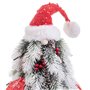 Sapin de Noël Blanc Rouge Vert Plastique Polyfoam Tissu 21 x 21 x 45 c