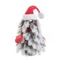 Sapin de Noël Blanc Rouge Vert Plastique Polyfoam Tissu 21 x 21 x 45 c