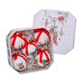 Boules de Noël Blanc Multicouleur Papier Polyfoam Chaussettes 7,5 x 7,