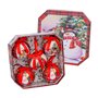 Boules de Noël Rouge Multicouleur Papier Polyfoam Bonhomme de Neige 7,