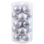 Boules de Noël Argenté Plastique 6 x 6 x 6 cm (20 Unités)