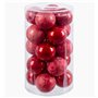 Boules de Noël Rouge Plastique 6 x 6 x 6 cm (20 Unités)