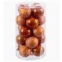 Boules de Noël Cuivre Plastique 6 x 6 x 6 cm (20 Unités)