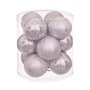 Boules de Noël Argenté Plastique 8 x 8 x 8 cm (12 Unités)