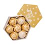 Boules de Noël Doré Papier Polyfoam Cerf 7,5 x 7,5 x 7,5 cm (7 Unités)