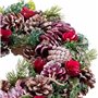 Couronne de Noël Rouge Multicouleur Plastique Foam Ananas 35 x 35 x 9 