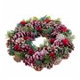 Couronne de Noël Rouge Multicouleur Plastique Foam Ananas 35 x 35 x 9 