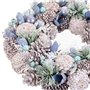 Couronne de Noël Bleu Multicouleur Plastique Foam 26 x 26 x 7,5 cm