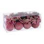 Boules de Noël Multicouleur Rose Velours côtelé Foam 6 x 6 x 6 cm (8 U