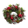 Couronne de Noël Rouge Vert Multicouleur Plastique Foam Ananas 30 x 30