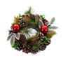 Couronne de Noël Rouge Vert Multicouleur Plastique Foam Ananas 22 x 22