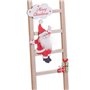 Décorations de Noël Multicouleur Bois Escalier Père Noël 12 x 1,8 x 42