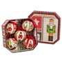 Boules de Noël Multicouleur Papier Polyfoam Casse-Noisette 7,5 x 7,5 x