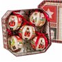 Boules de Noël Multicouleur Papier Polyfoam Casse-Noisette 7,5 x 7,5 x