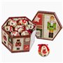 Boules de Noël Multicouleur Papier Polyfoam Casse-Noisette 7,5 x 7,5 x