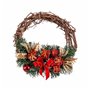 Couronne de Noël Rotin Rouge Multicouleur PVC 20 x 20 x 10 cm